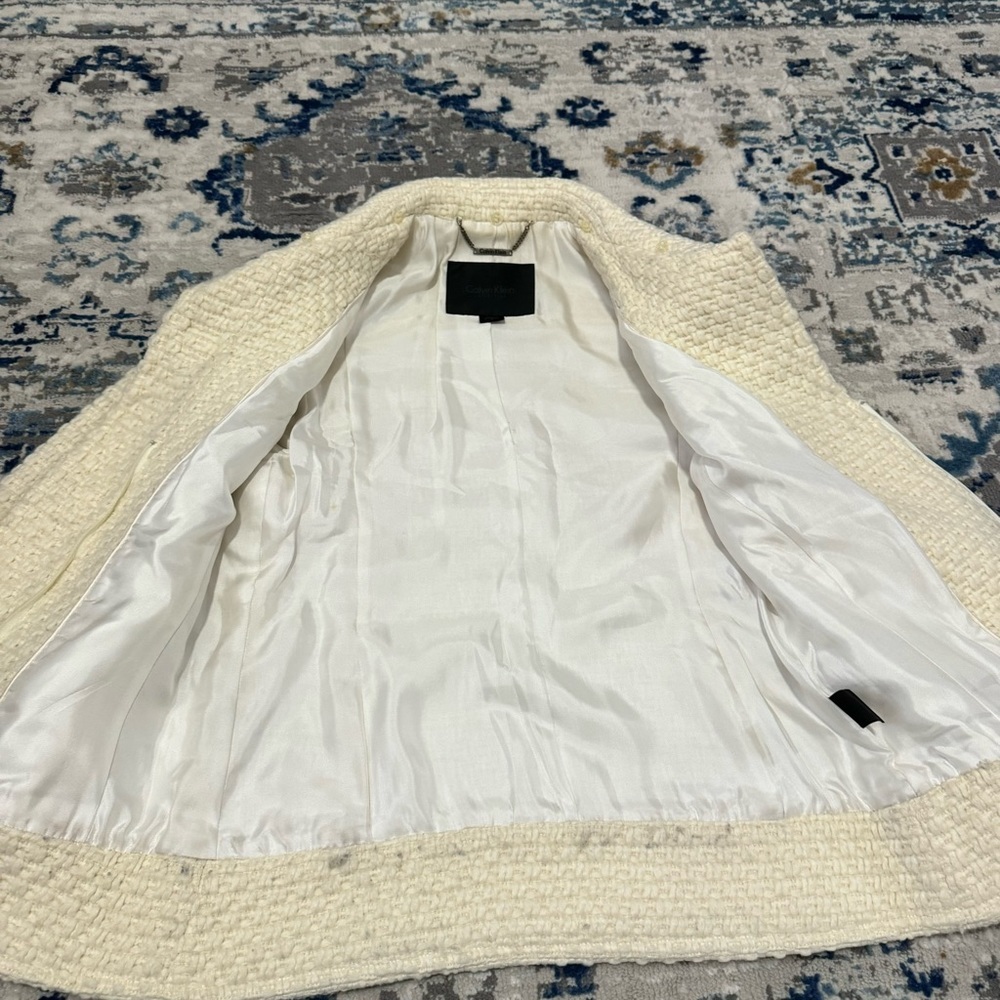 CALVIN KLEIN cream colored cardigan sweater - Picture 4 of 12